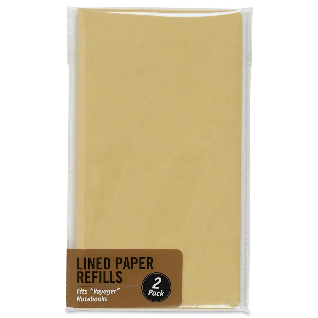 Open in modal - Peter Pauper Press Voyager Notebook Refills - Ruled, 60 Pages, Pkg of 2