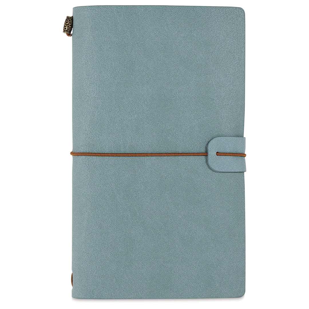 Open in modal - Peter Pauper Press Voyager Notebook - 4.75" x 7.9", Light Blue, front cover