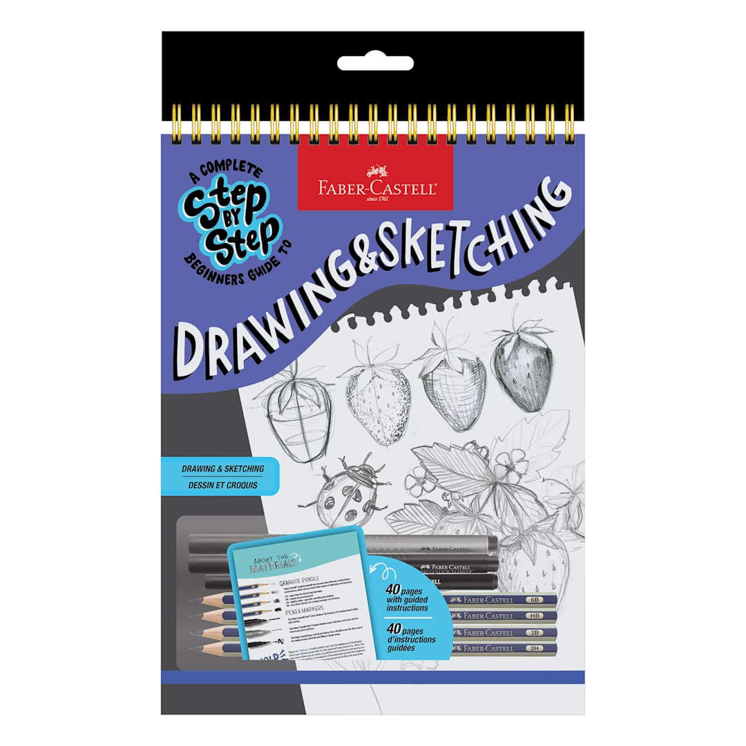 Open in modal - Faber-Castell Step-by-Step Drawing & Sketching Kit, front of packaging