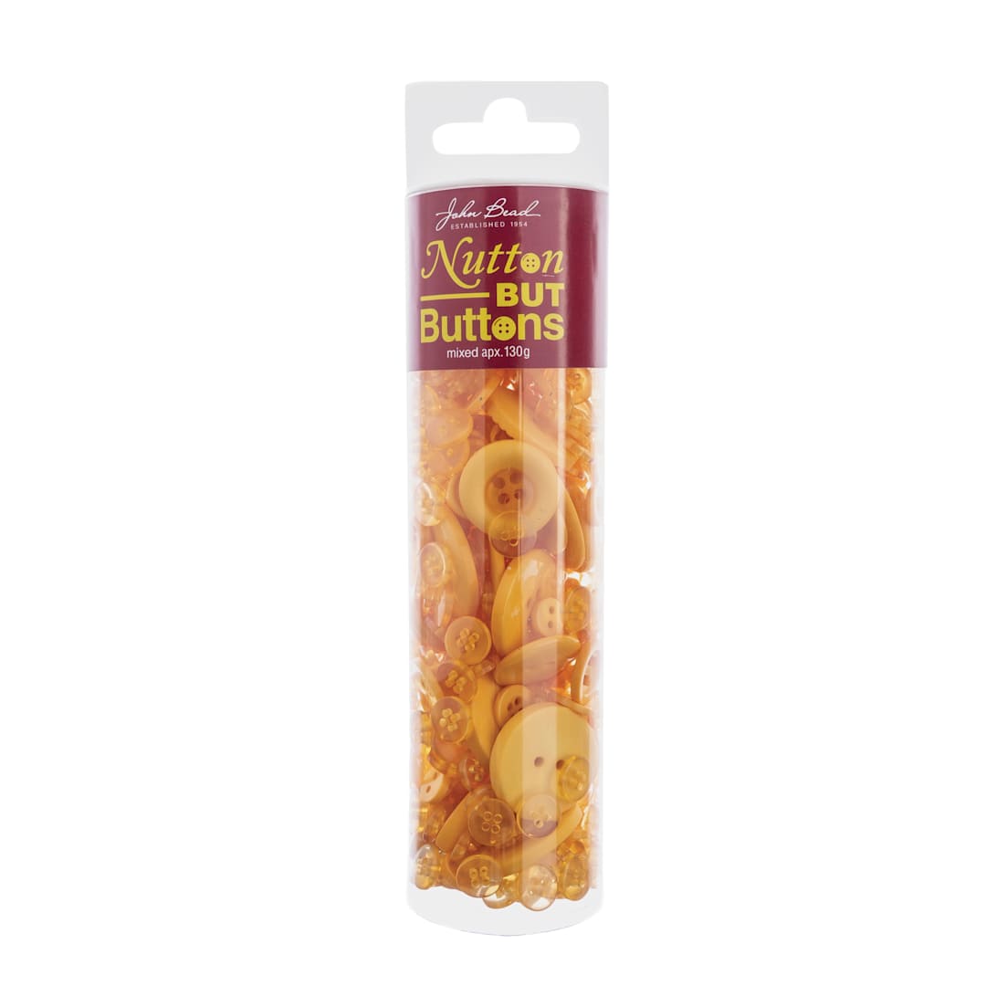 Open in modal - John Bead Nutton But Buttons - Dark Yellow, Resin, 130 g Tube