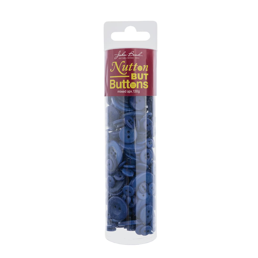 Open in modal - John Bead Nutton But Buttons - Dark Blue, Resin, 130 g Tube