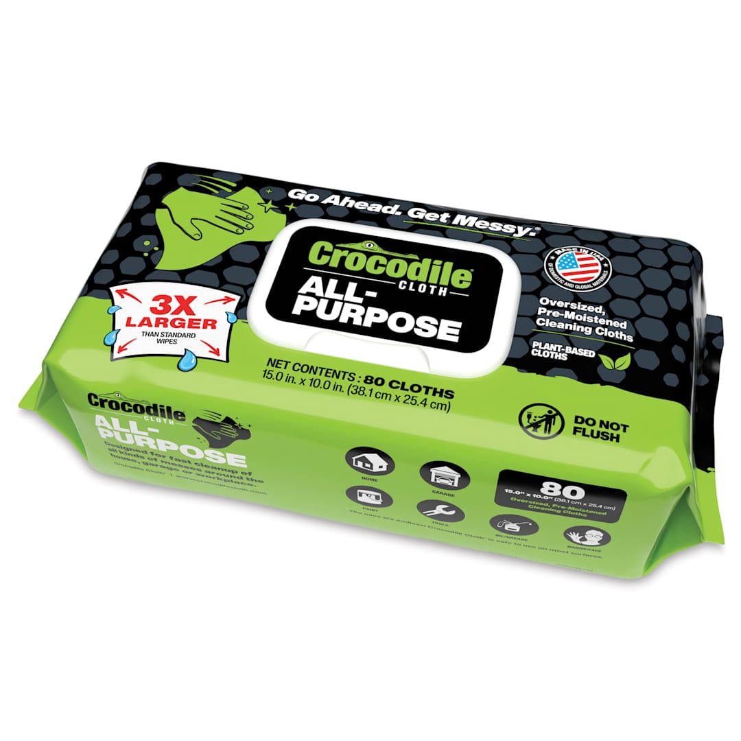 Open in modal - Crocodile Cloth All-Purpose Wipes - Pkg of 80