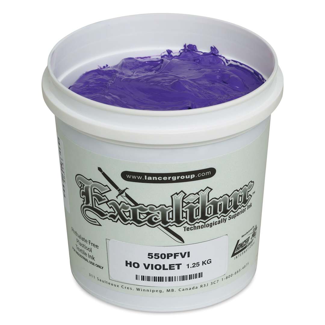 Open in modal - Excalibur 550 High Opacity Ink - Violet, Quart angled view with lid off