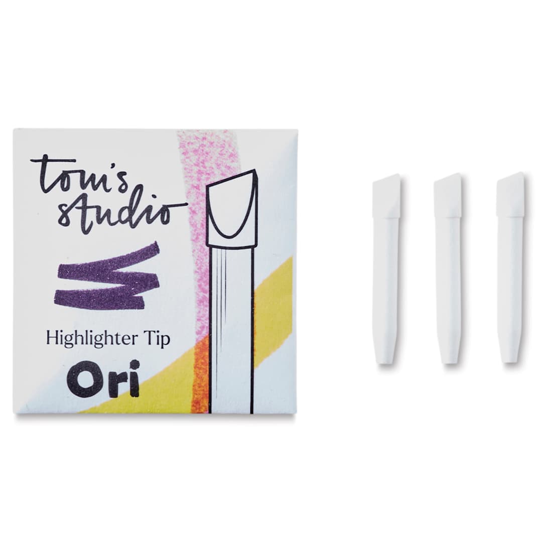 Open in modal - Tom's Studio Ori Replacement Tips - Pkg of 3, Highlighter Tips, 4 mm