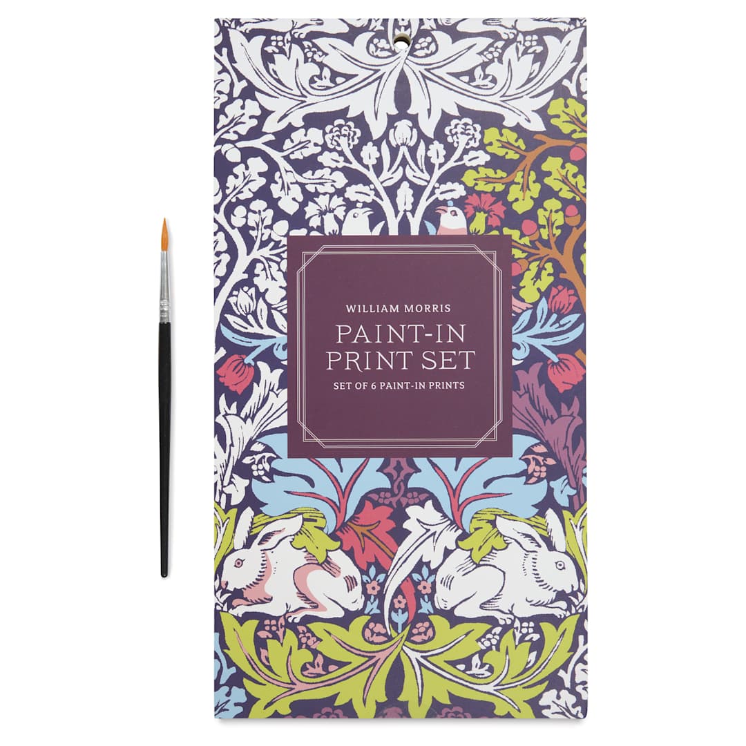 Open in modal - Galison Paint-In Card Set - William Morris, front of packaging