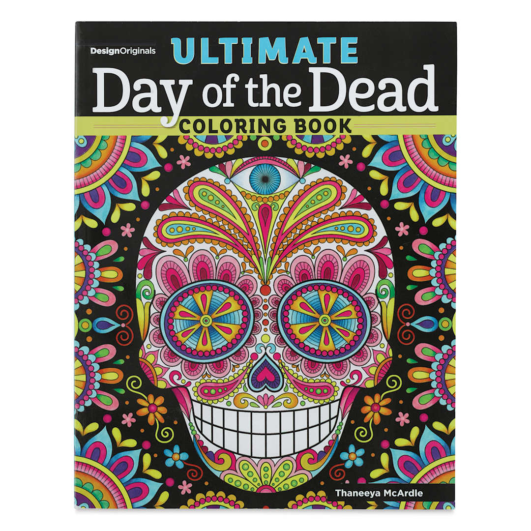 Open in modal - Ultimate Day of the Dead Coloring Book (front cover)