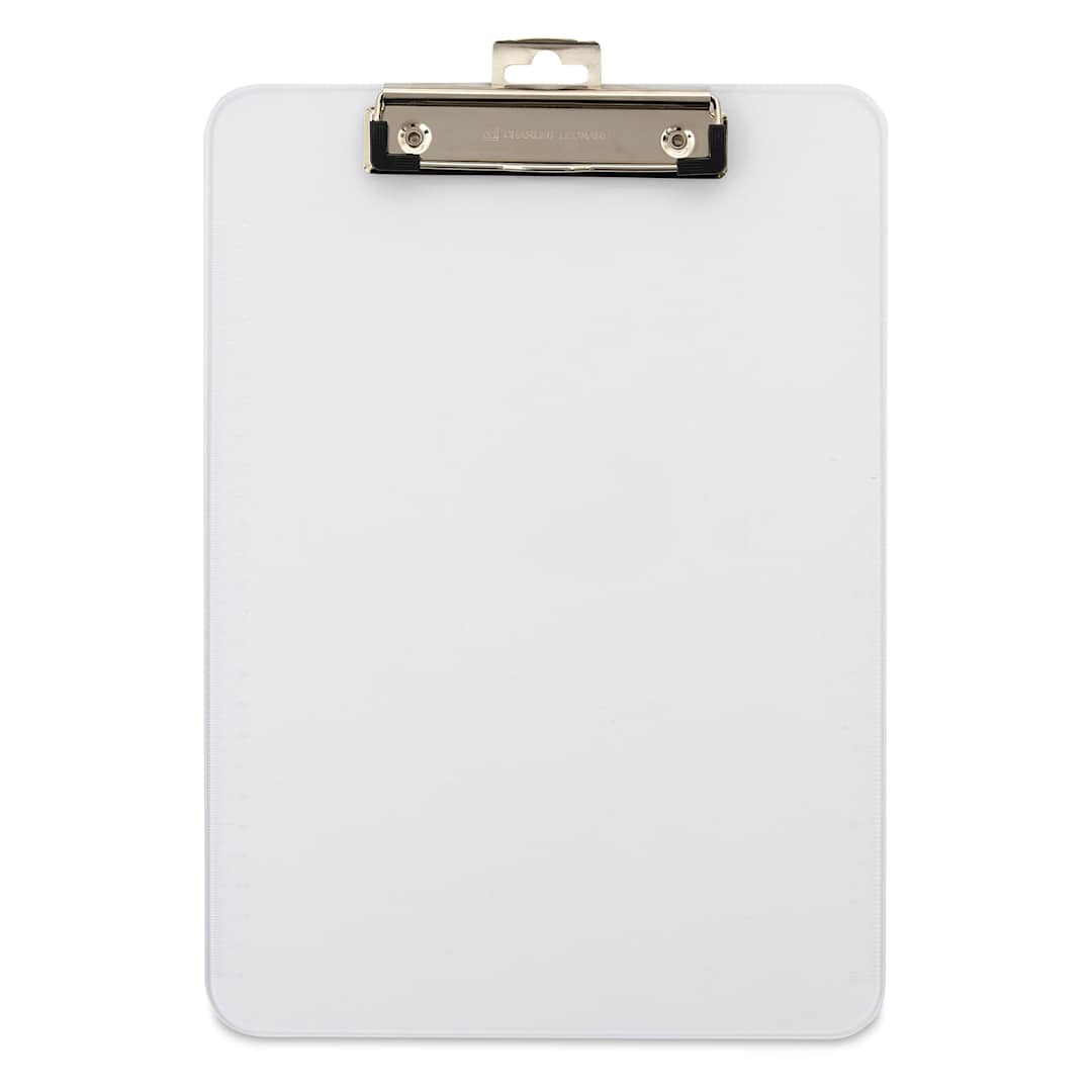 Open in modal - Charles Leonard Plastic Translucent Clipboard - Clear, 8.5" x 11"