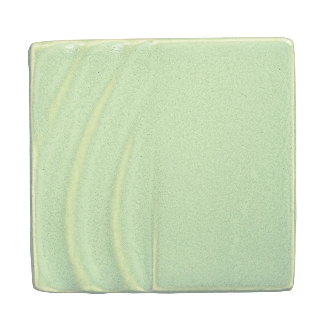 Open in modal - Amaco Pearlescent Glaze - Limelight 3 coats fired to cone 5 oxidation