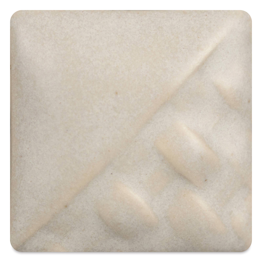 Open in modal - Mayco Stoneware Matte Glaze - Alabaster, 128 oz - fired at cone 6 oxidation