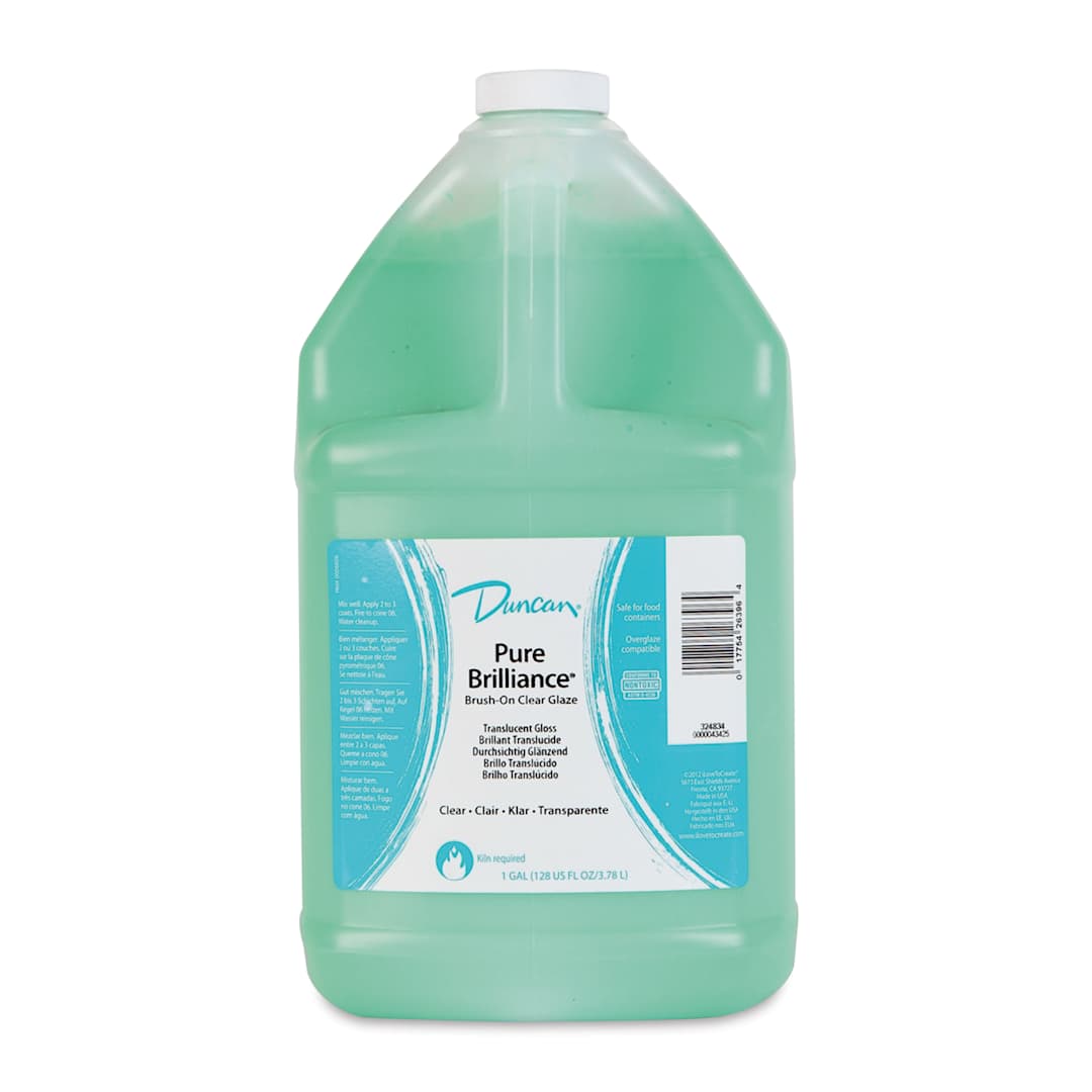 Open in modal - Duncan Pure Brilliance Brush-On Clear Glaze - Gallon