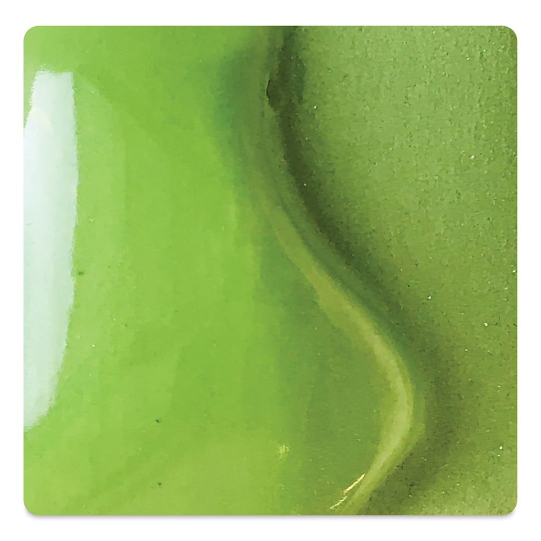 Open in modal - Spectrum Underglazes - Lime Green, Pint, fired to cone 05