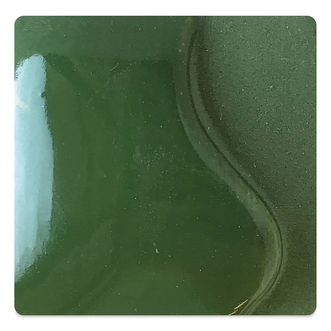 Open in modal - Spectrum Underglazes - Mid Green, Pint, fired to cone 05