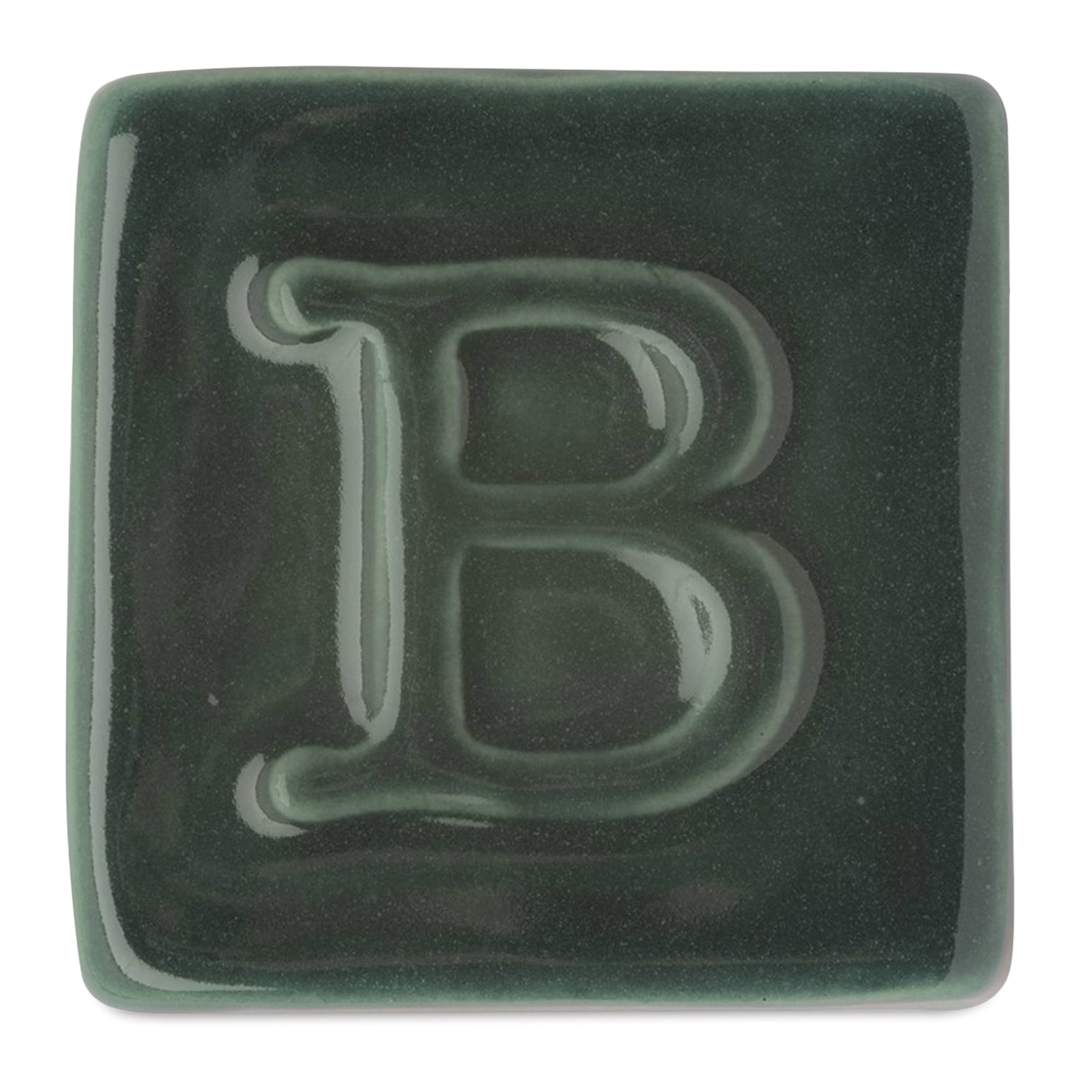 Open in modal - Botz Pro Glaze - Malachite, 800 ml sample fired to 1050°C / 1922°F