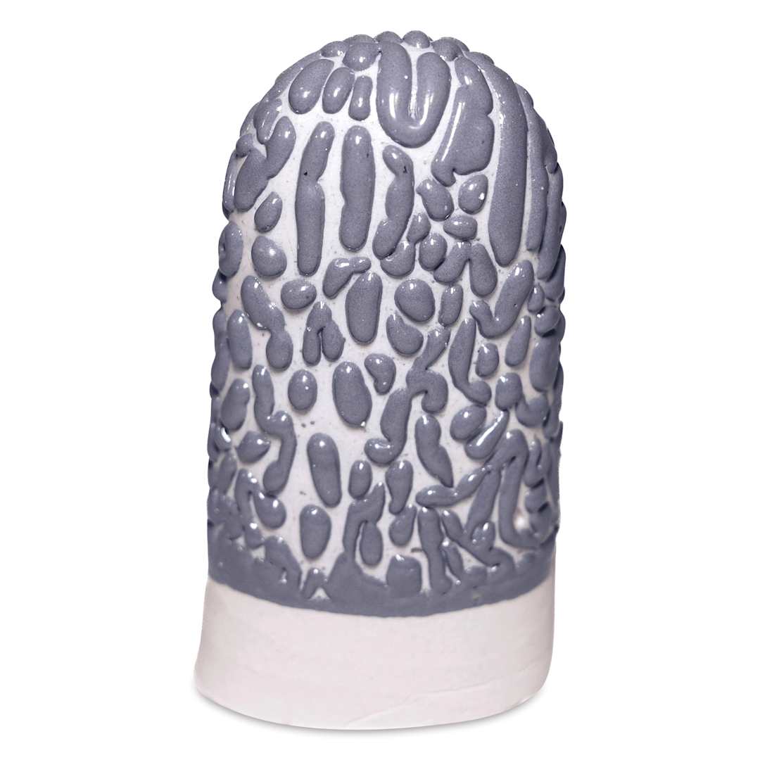 Open in modal - Ritual Glaze by Mayco Bead Glaze - Grey, 16 oz finished example