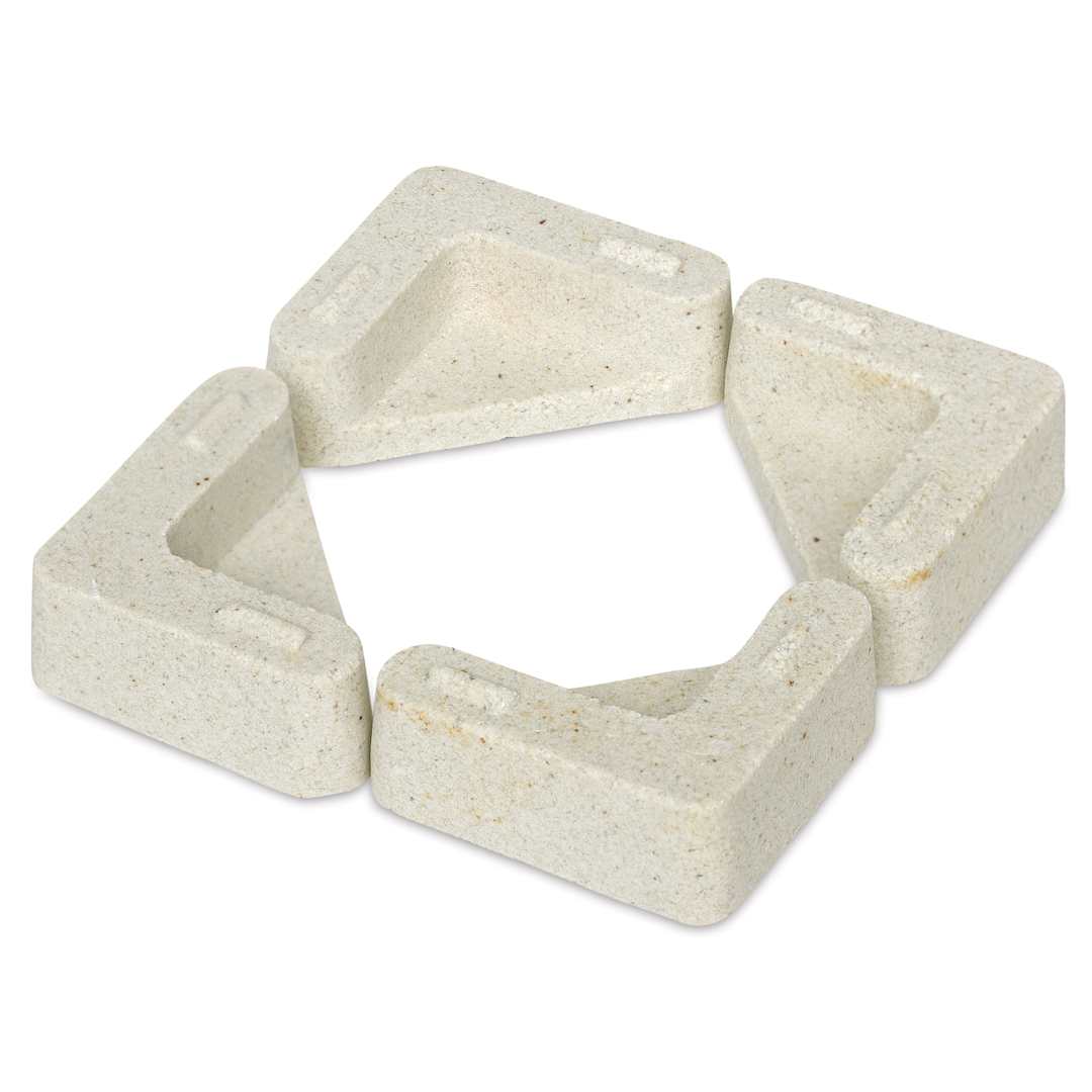 Open in modal - The Ceramic Shop Stacking Tile Holder - Pkg of 4 - forming a square