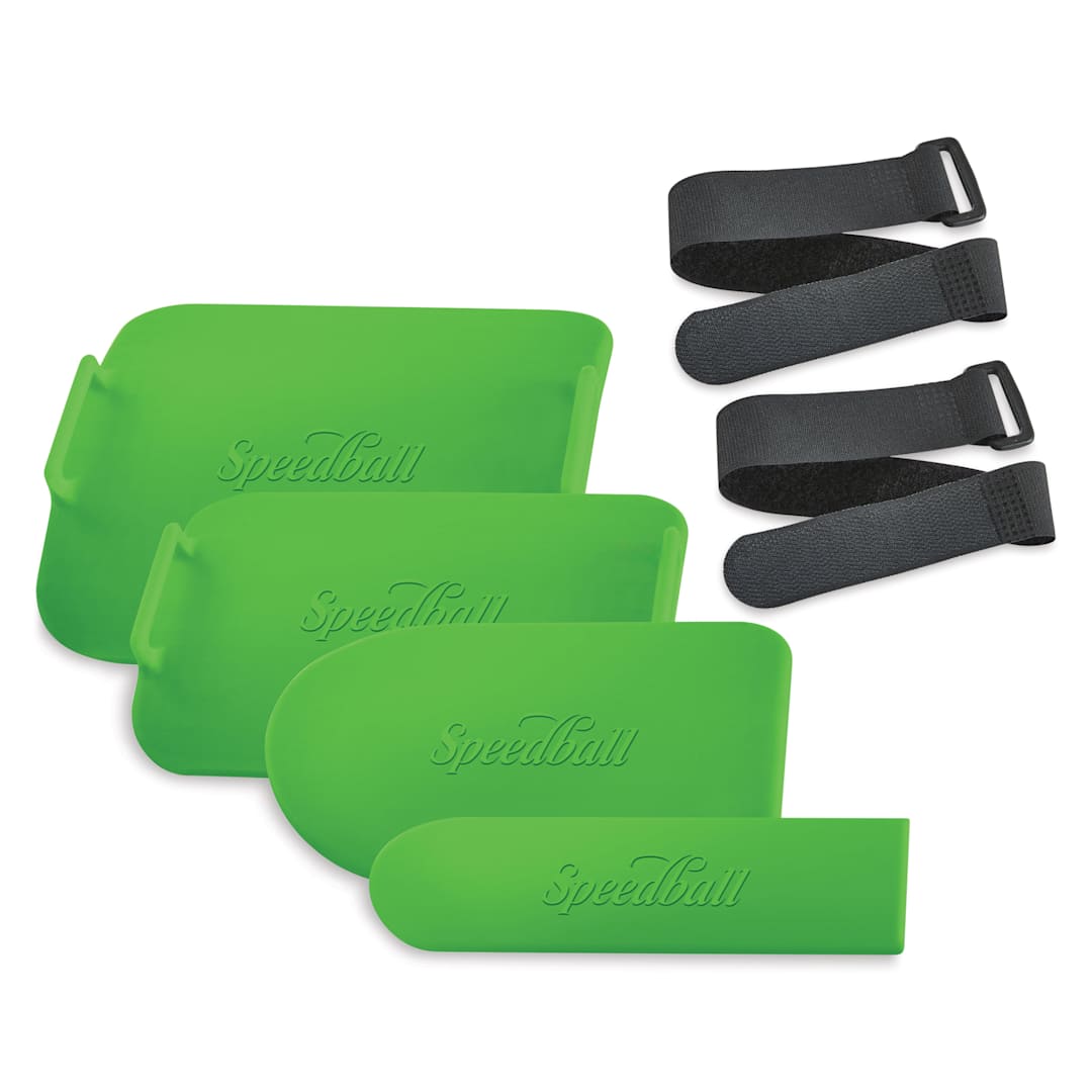 Open in modal - Speedball Boss Ribs Clay Centering Kit - Set of 6, Green