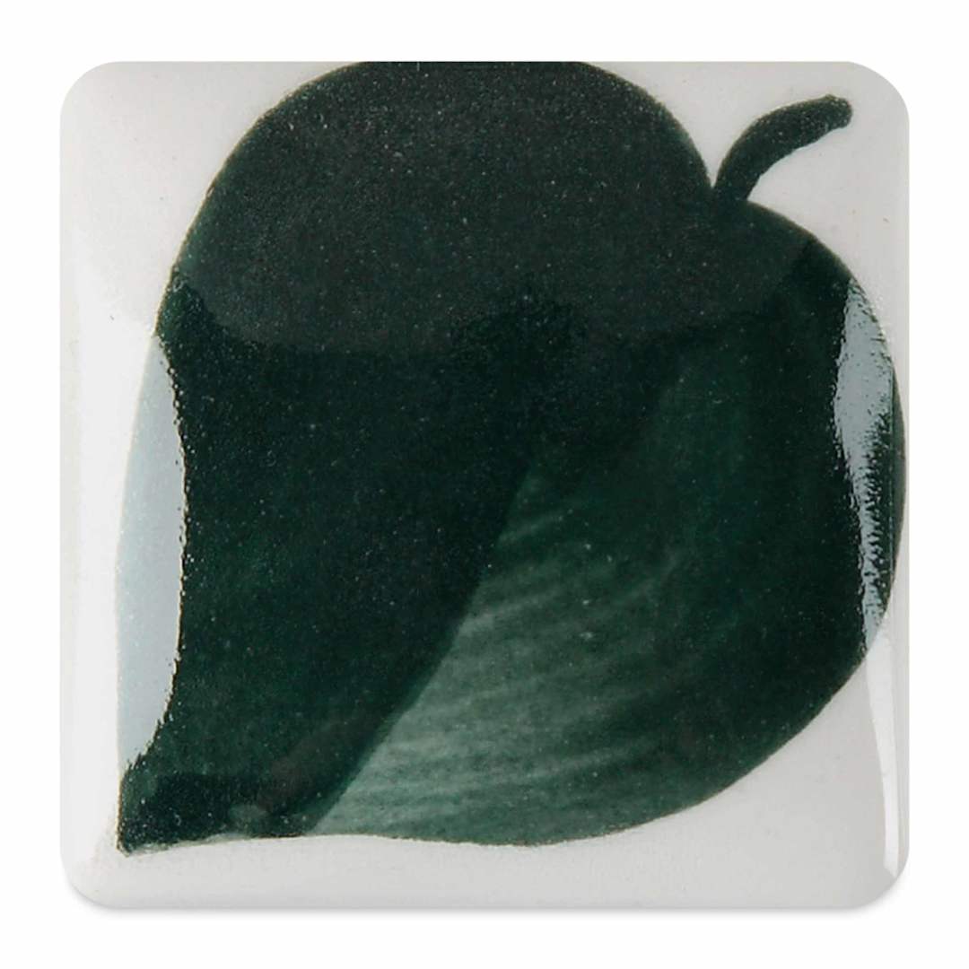 Open in modal - Duncan E-Z Stroke Translucent Underglaze - Royal Blue Green fired to cone 06 oxidation