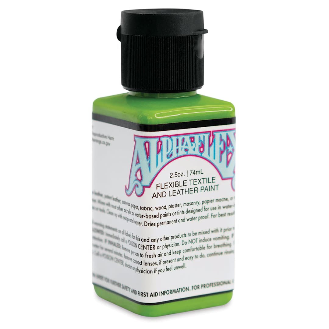 Open in modal - Alpha6 AlphaFlex Textile and Leather Paint - Monster Green, 74 ml, Bottle