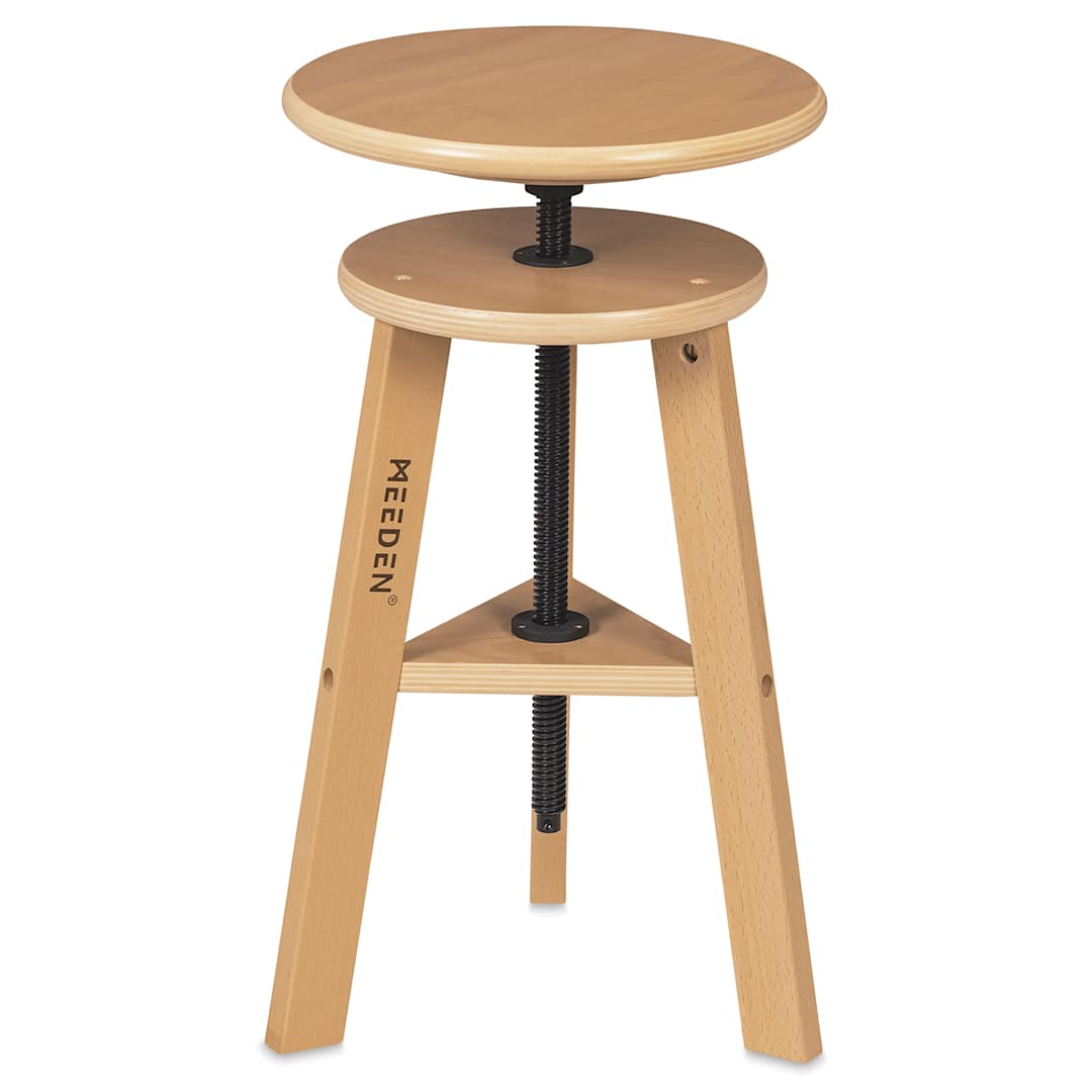 Open in modal - Meeden Adjustable Drafting Stool - 19" - 26" H, 12" Dia.