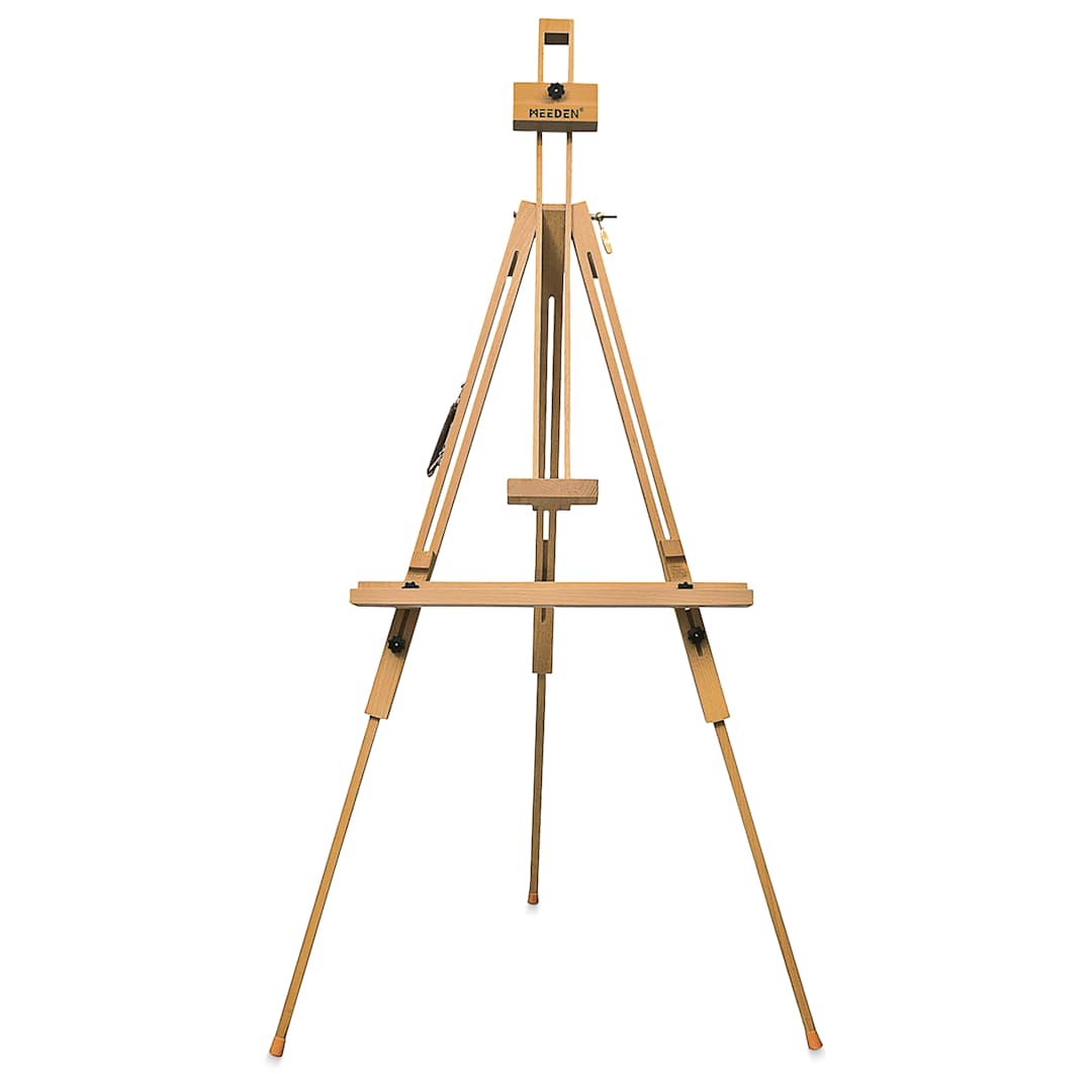 Open in modal - Meeden Tripod Plein Air Easel - 32” W x 35” D, 51" - 76" H