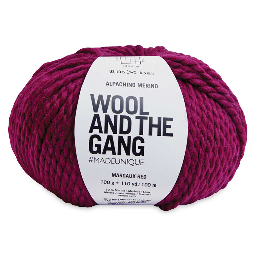 Open in modal - Wool and the Gang Alpachino Merino Yarn - Margaux Red, 110 yards