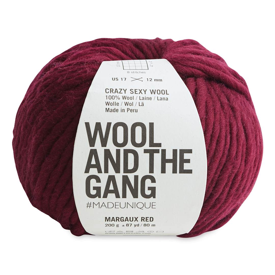 Open in modal - Wool and the Gang Crazy Sexy Wool Yarn - Margaux Red