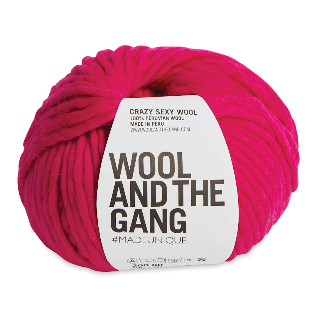 Open in modal - Wool and the Gang Crazy Sexy Wool Yarn - Hot Punk Pink