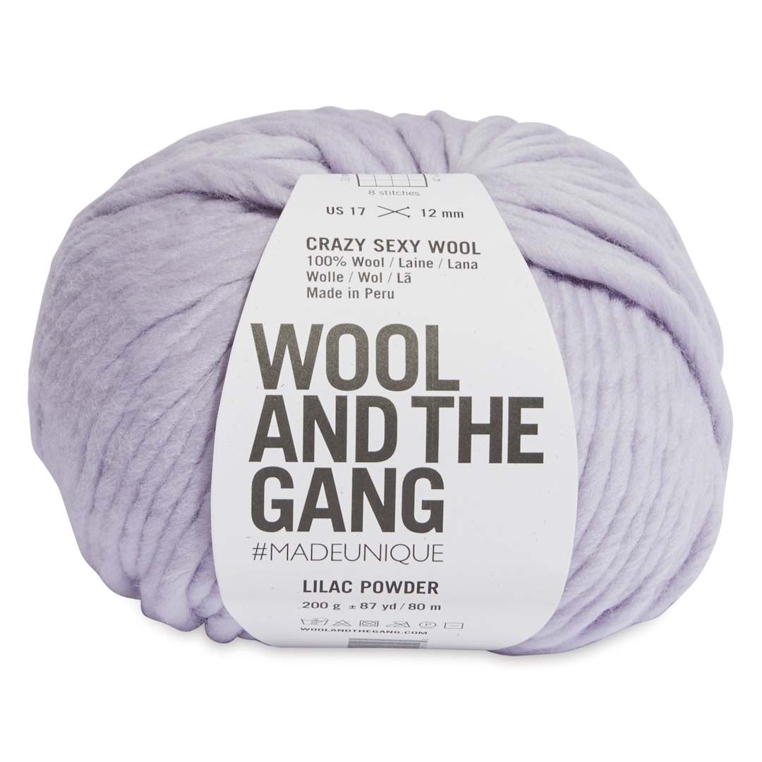Open in modal - Wool and the Gang Crazy Sexy Wool Yarn - Lilac Powder
