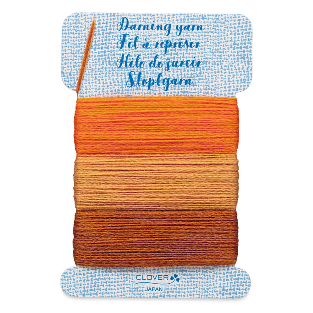 Open in modal - Clover Darning Yarn - Set of 3, Orange, 17.5 yds