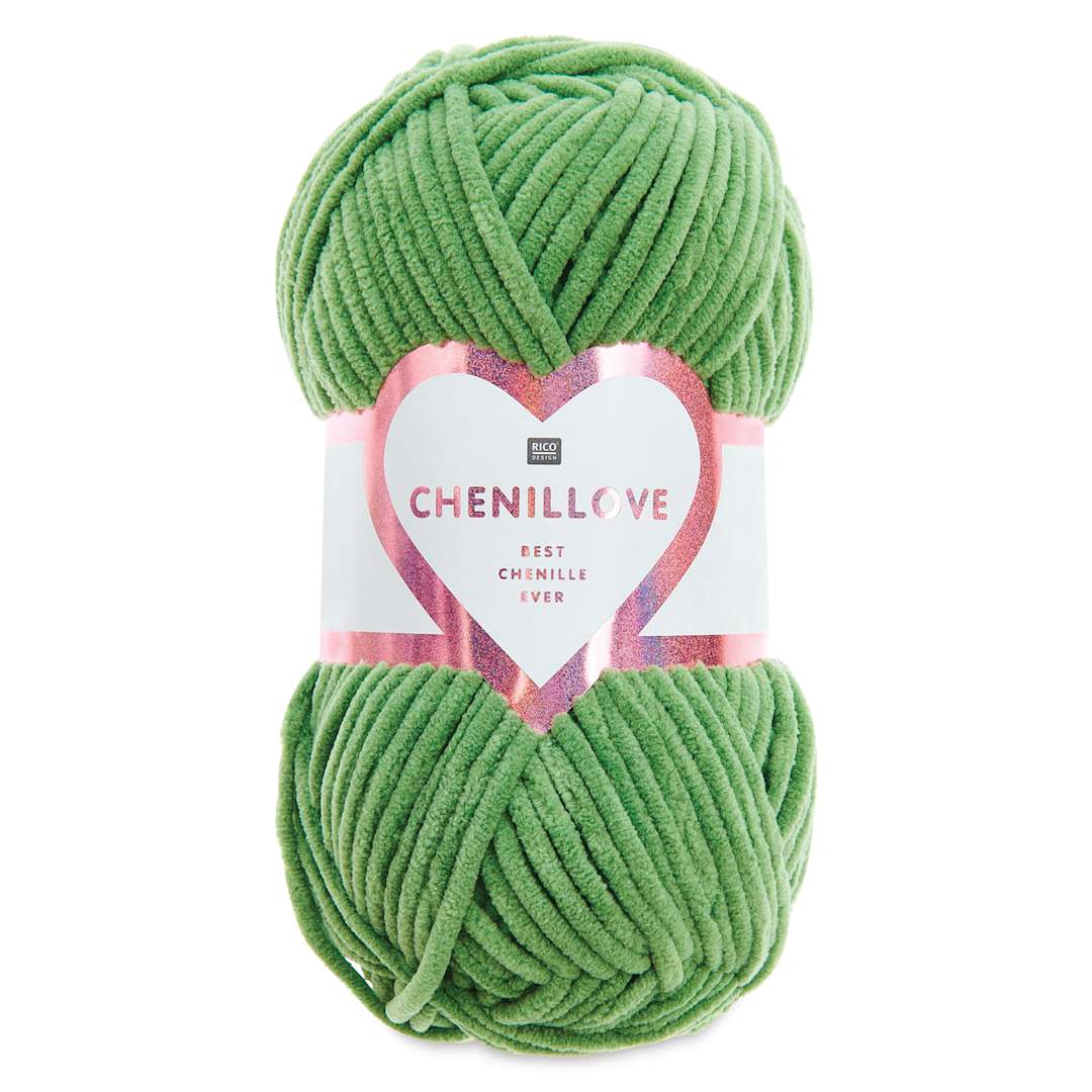 Open in modal - Rico Design Creative Chenillove Yarn - Green, 120 yds