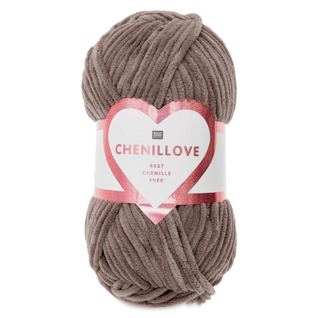 Open in modal - Rico Design Creative Chenillove Yarn - Brown, 120 yds