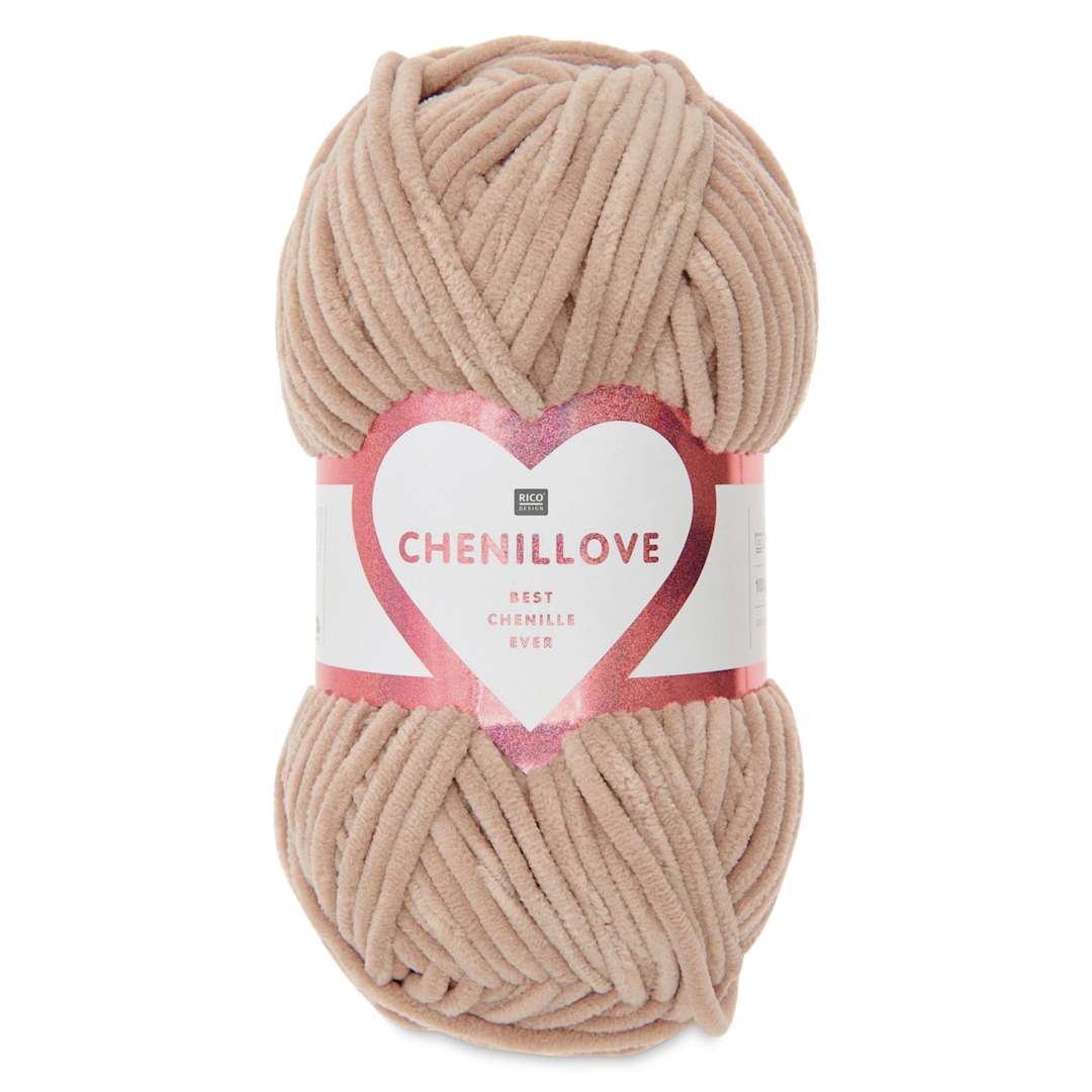 Open in modal - Rico Design Creative Chenillove Yarn - Beige, 120 yds