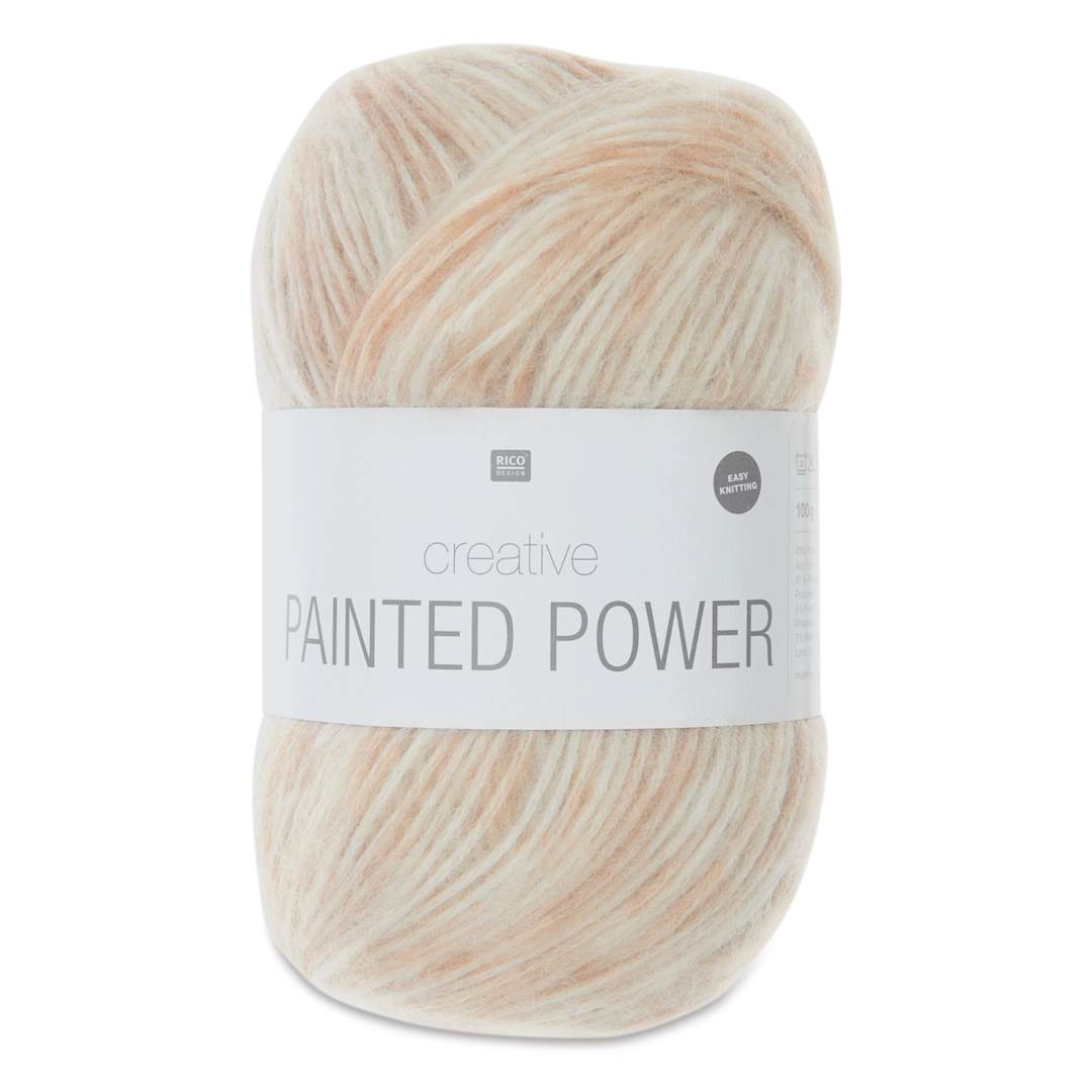 Open in modal - Rico Design Creative Painted Power Yarn - Snow, 340 yds