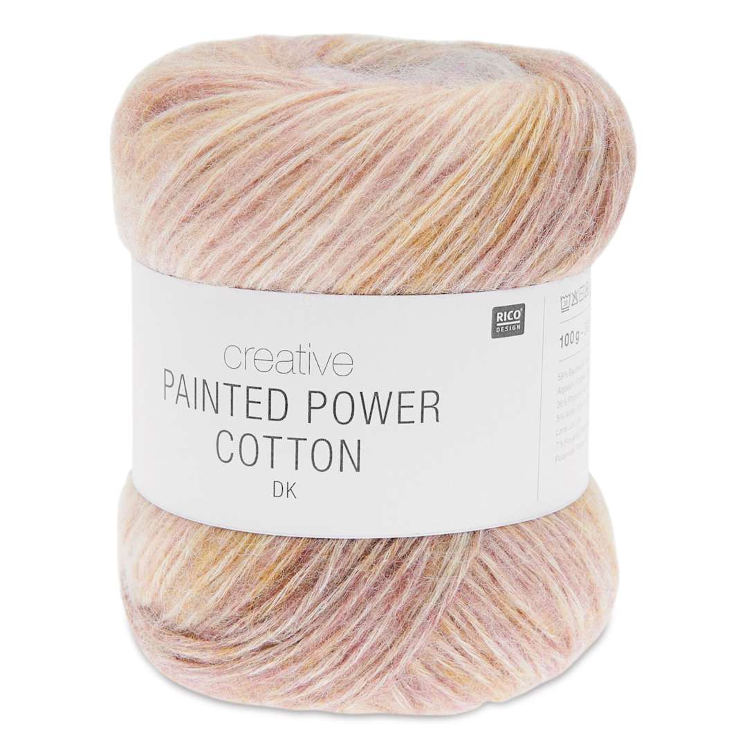 Open in modal - Rico Design Creative Painted Power Cotton DK Yarn - Fresh Pink. 100 g