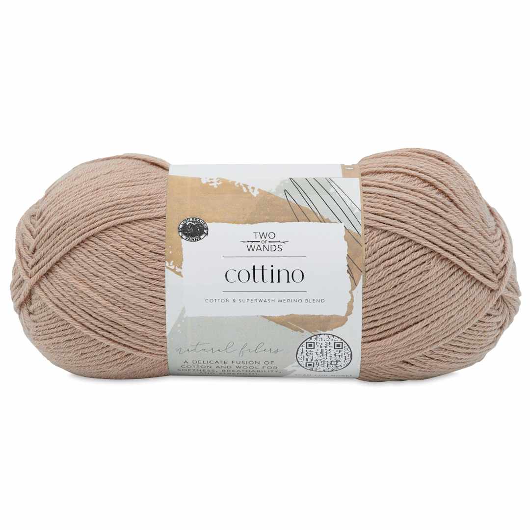 Open in modal - Lion Brand Cottino Yarn - Limestone, 3.5 oz