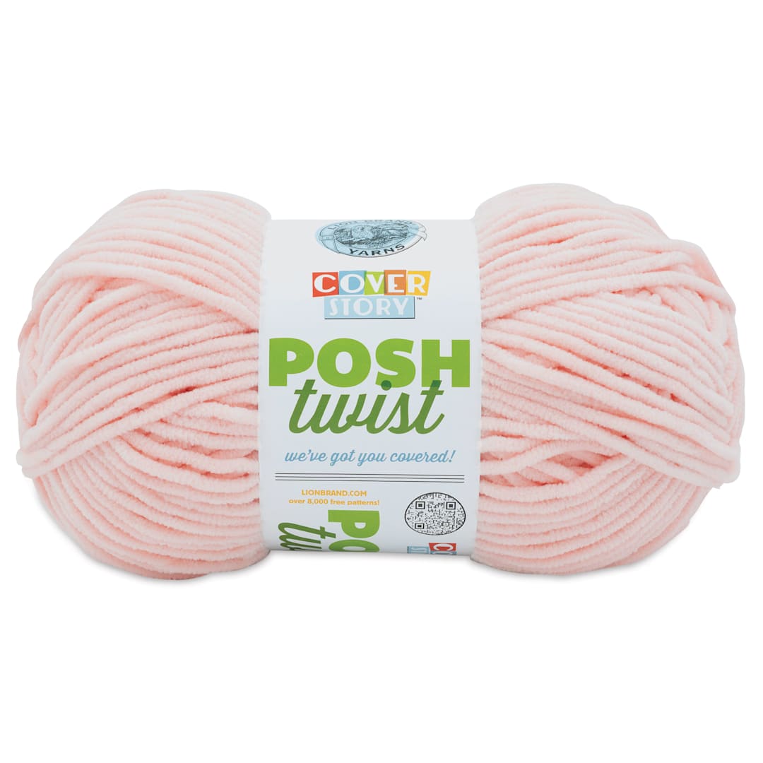 Open in modal - Lion Brand Cover Story Posh Twist Yarn - Strawberry Shortcake, 232 yds