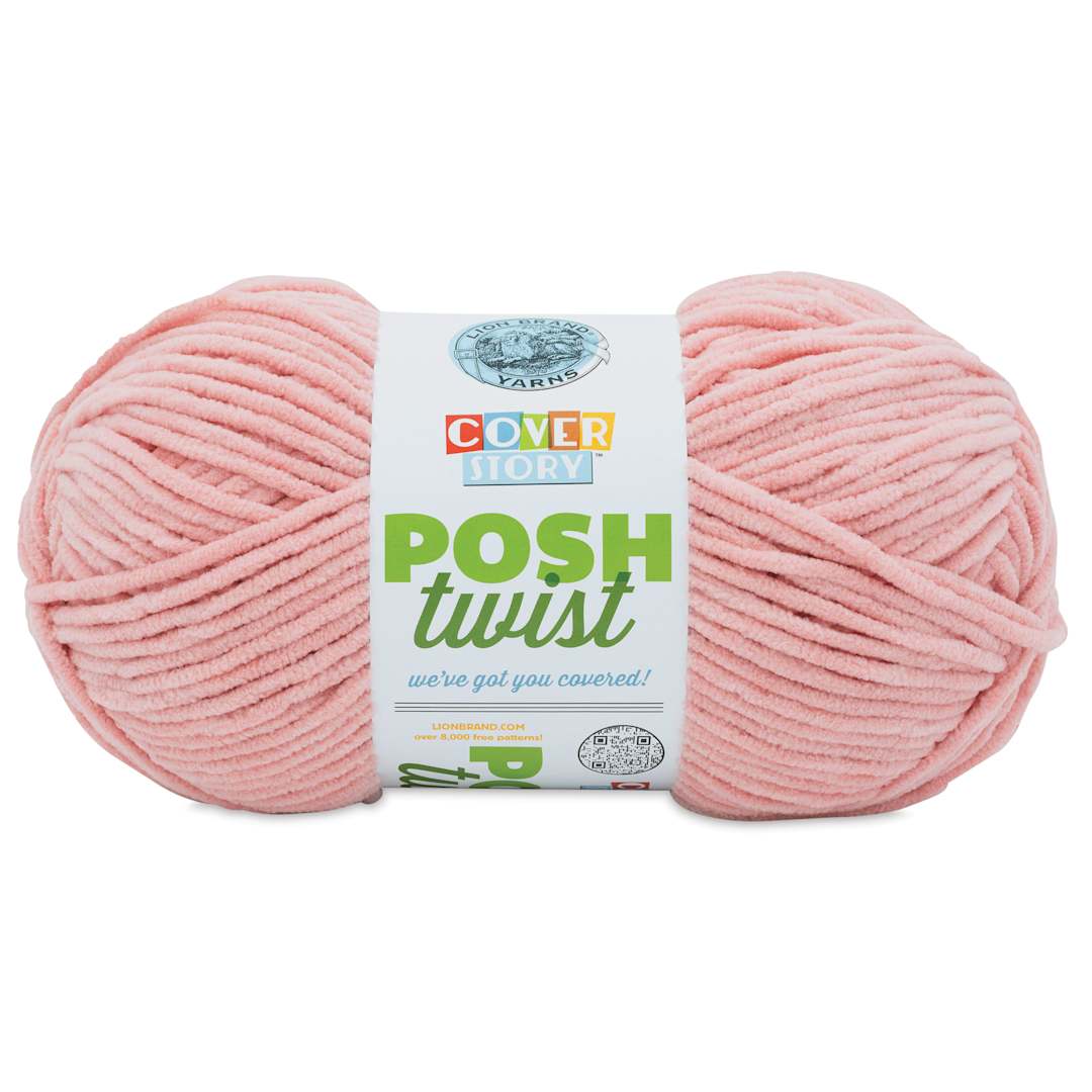 Open in modal - Lion Brand Cover Story Posh Twist Yarn - Rosehip, 232 yds