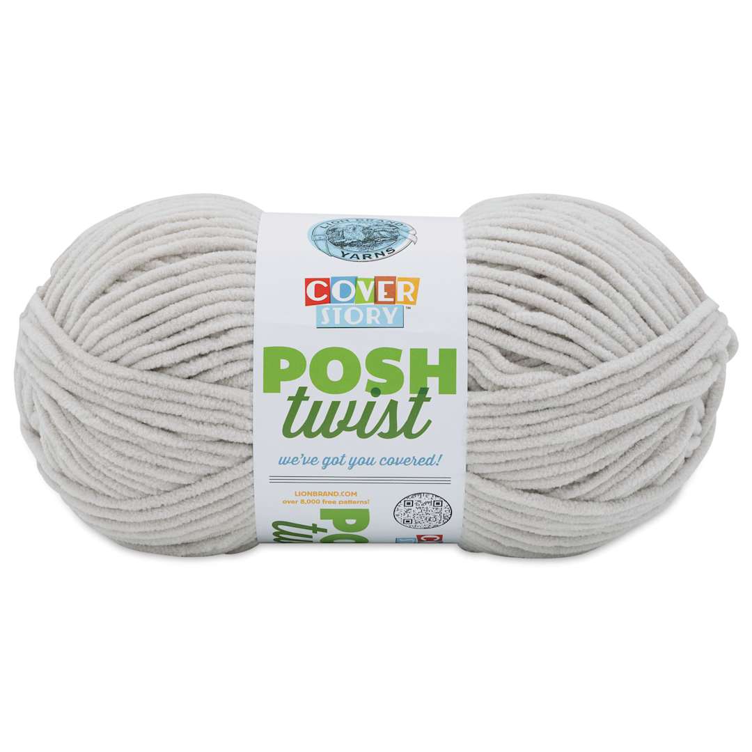 Open in modal - Lion Brand Cover Story Posh Twist Yarn - Earl Grey, 232 yds