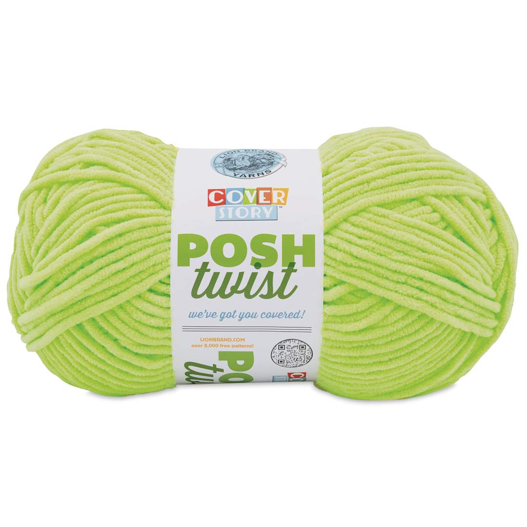 Open in modal - Lion Brand Cover Story Posh Twist Yarn - Glow Worm, 232 yds