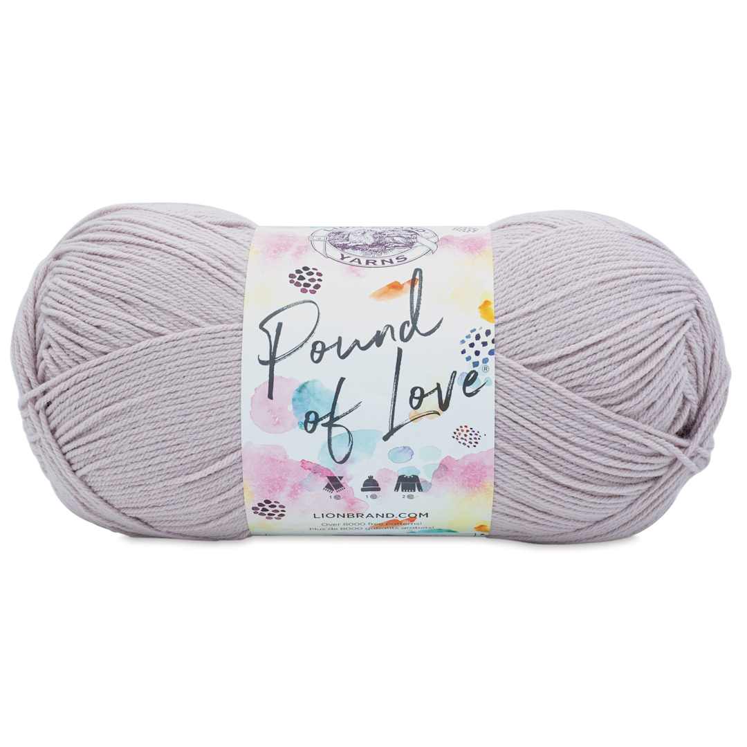 Open in modal - Lion Brand Pound of Love Yarn - Quartz, 16 oz