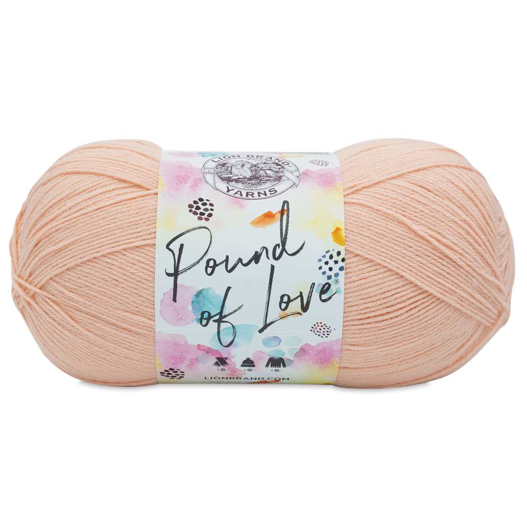 Open in modal - Lion Brand Pound of Love Yarn - Pink Salt, 16 oz