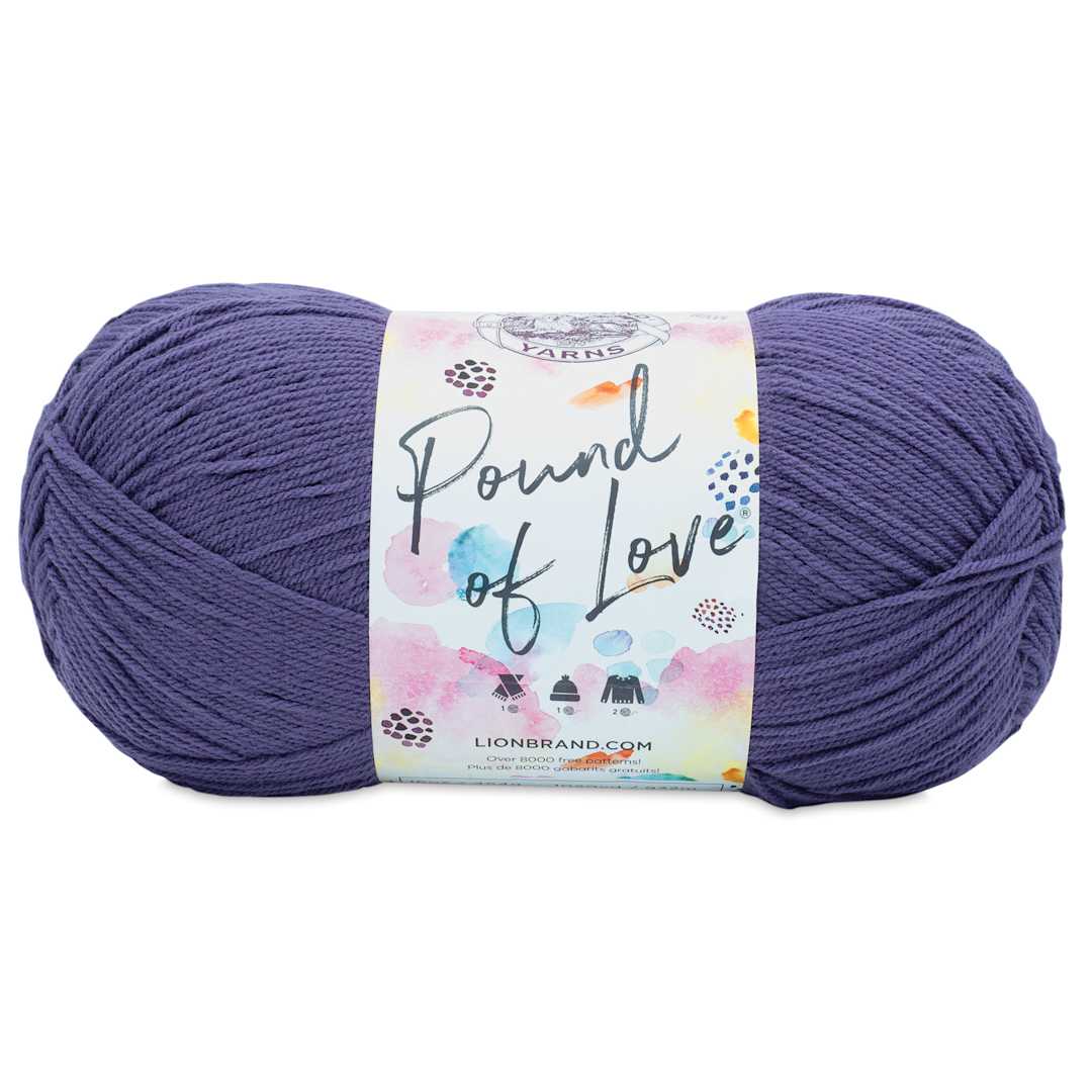 Open in modal - Lion Brand Pound of Love Yarn - Thistle, 16 oz