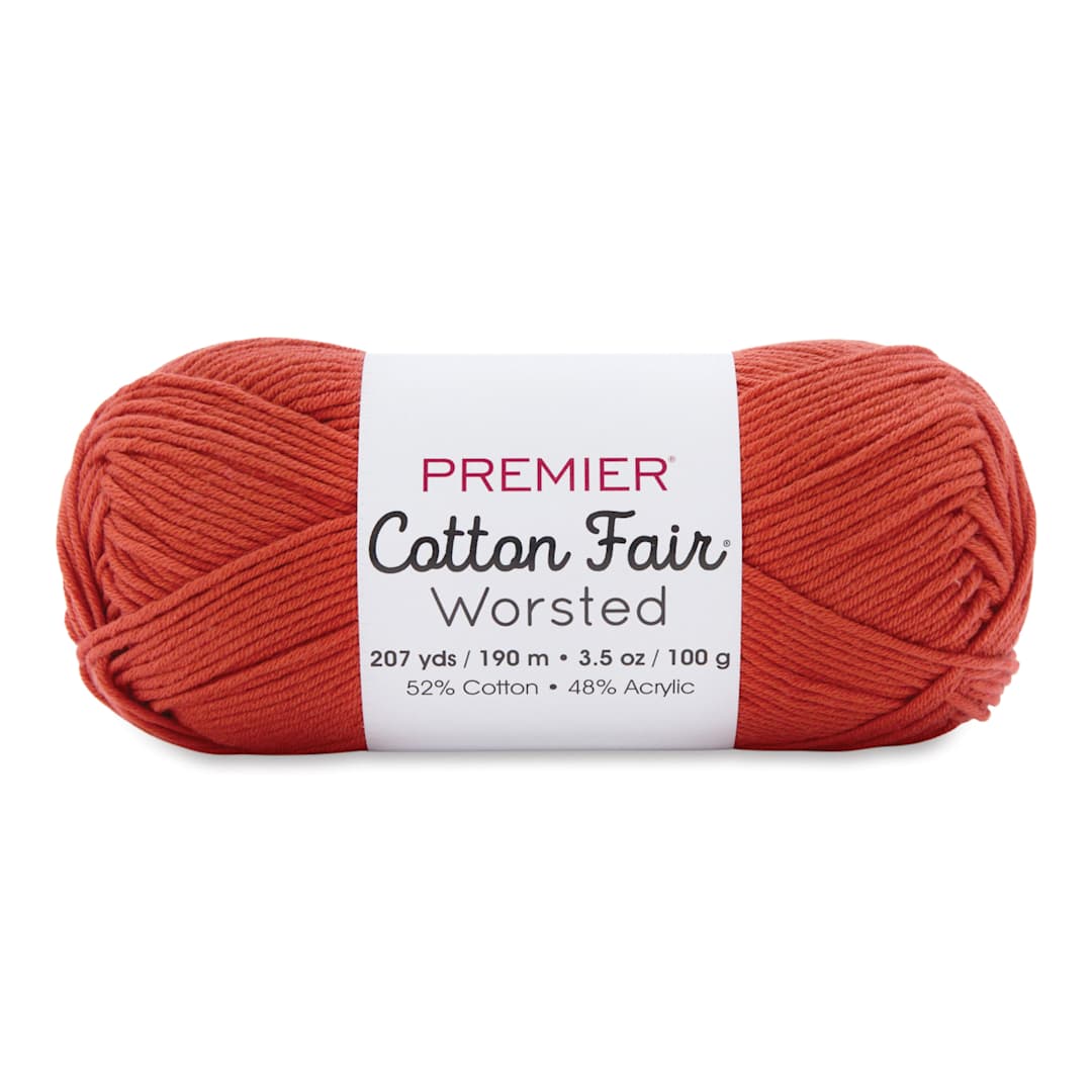 Open in modal - Premier Yarn Cotton Fair Worsted Yarn - Spice, 207 yds