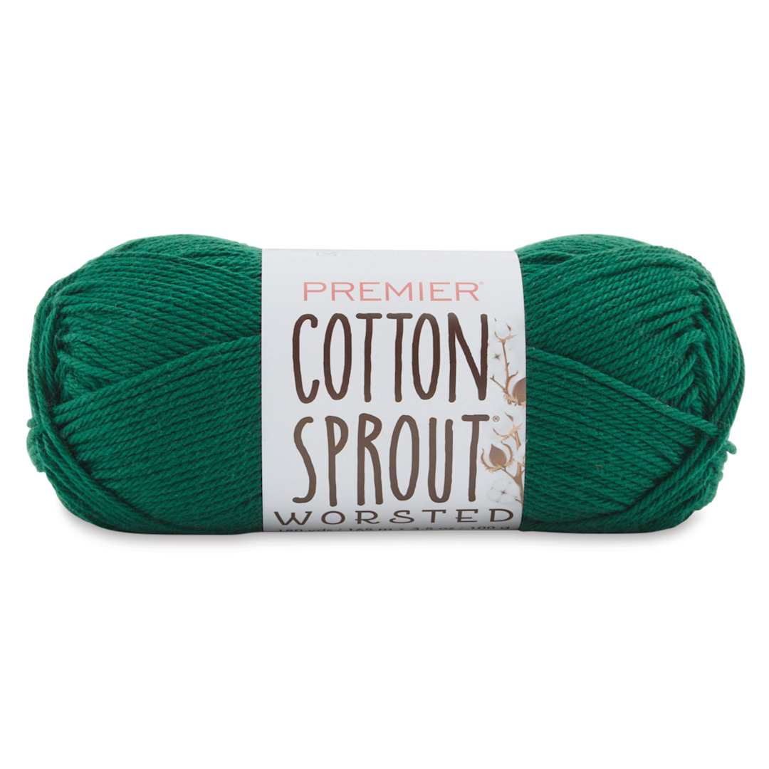 Open in modal - Premier Yarn Cotton Sprout Worsted Yarn - Canopy, 180 yds