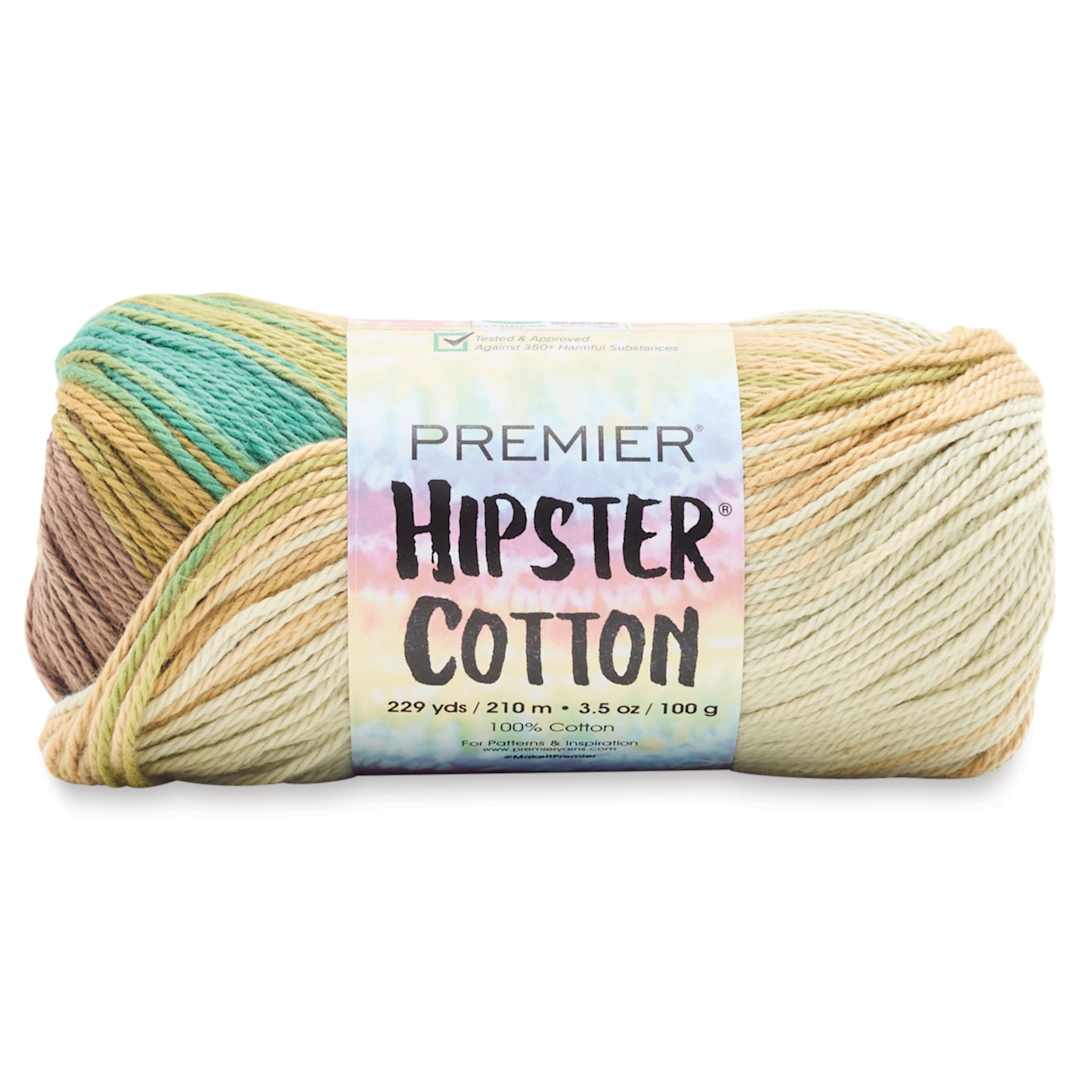 Open in modal - Premier Yarn Hipster Cotton Yarn - Jungle, 229 yds