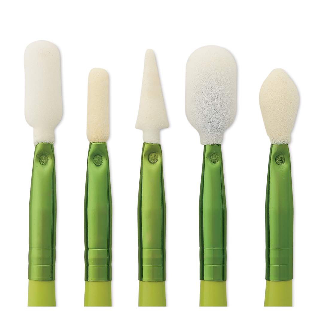Open in modal - WiziWig TouchUp Sponge Clay Tool - Set of 5, Assorted close up of tools