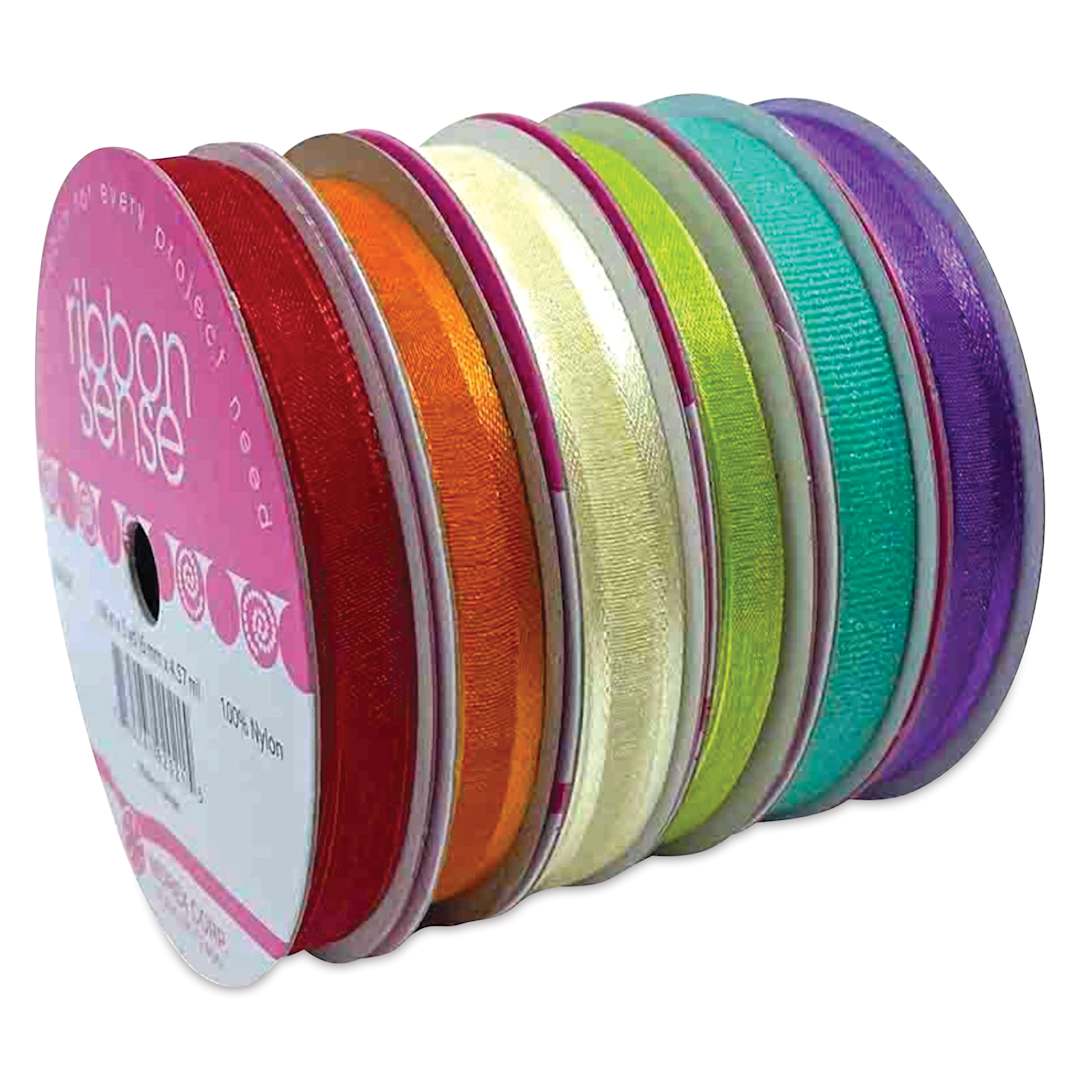 Open in modal - Morex Ribbon Assortments - Rainbow, Set of 6 Rolls