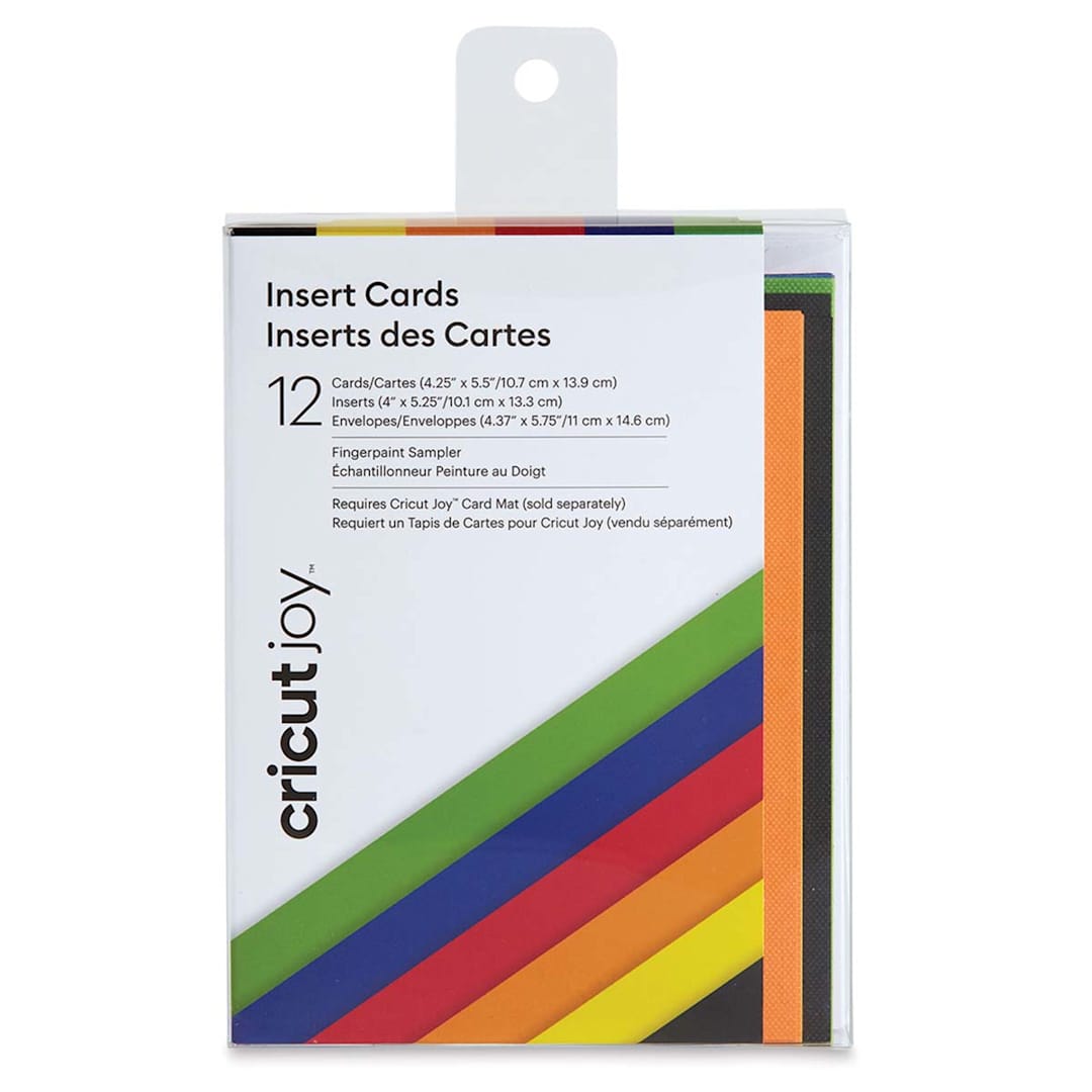 Open in modal - Cricut Joy Cards, Inserts, and Envelopes - Fingerpaint, Package of 12 (In packaging)