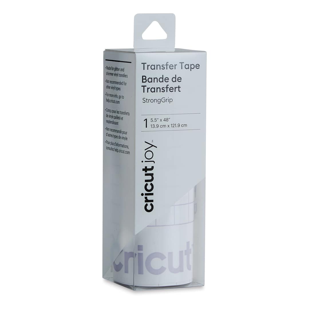 Open in modal - Cricut Joy StrongGrip Transfer Tape - 5-1/2" x 48", Roll (In packaging)