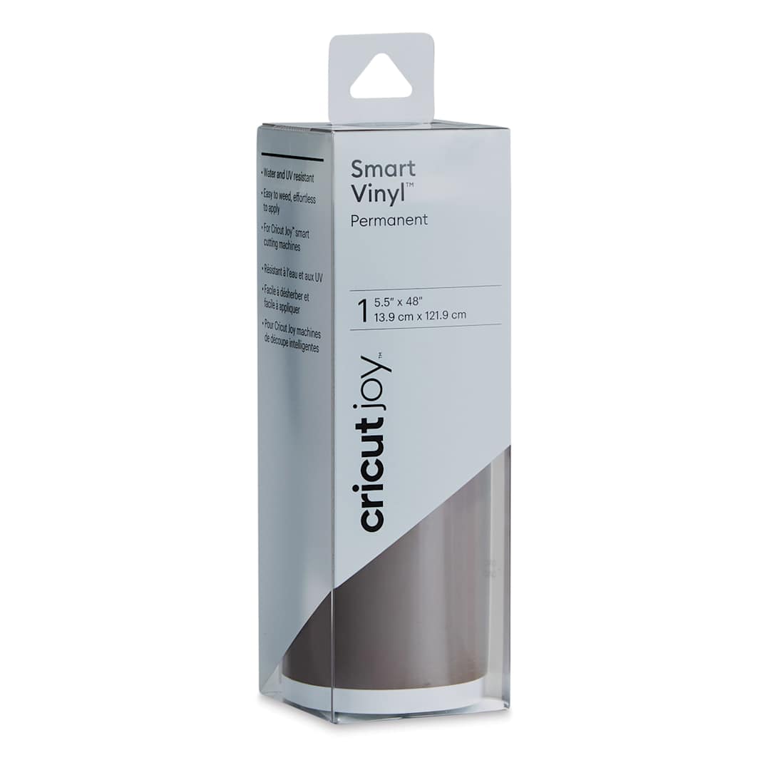 Open in modal - Cricut Joy Permanent Smart Vinyl - Coffee, 5-1/2" x 48", Roll (In packaging)